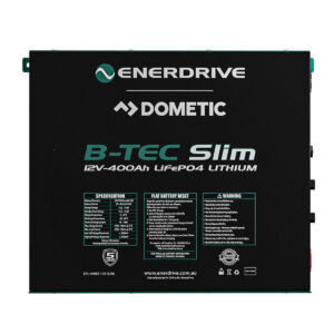 Enerdrive B-Tec LiFePO4 Slim Metal Case Battery 400Amp 12v