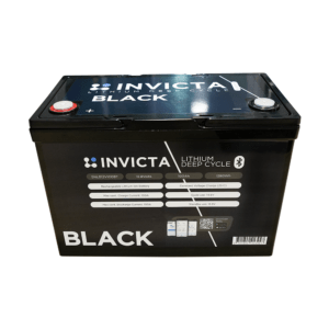 Invicta Black 12V 100Ah LiFePO4 Battery (Bluetooth)